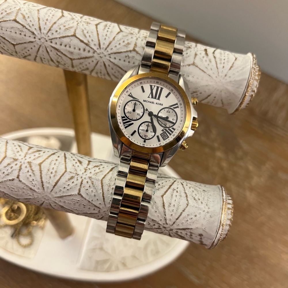 MICHAEL KORS Womens MK3241 'Blake' Gold & Silver Stainless Steel 42mm Watch